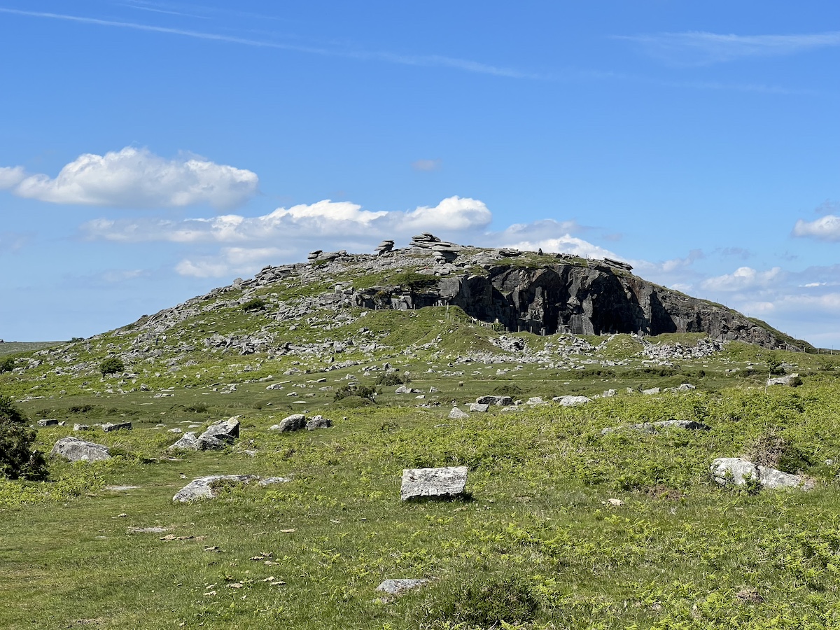 Rocky hillside / tor with stacked stones